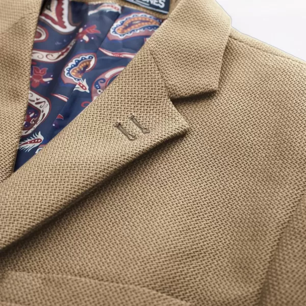 PJ PAUL JONES Mens Casual Knit Blazer Suit Jacket Slim Fit 2 Button Sport Coat