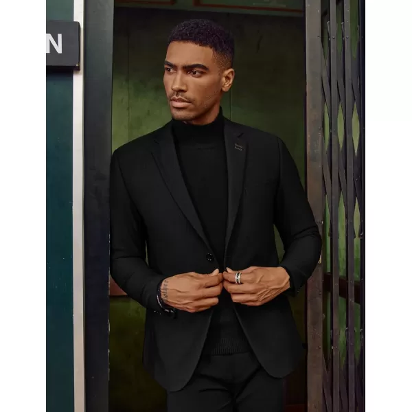 PJ PAUL JONES Mens Casual Knit Blazer Suit Jacket Slim Fit 2 Button Sport Coat