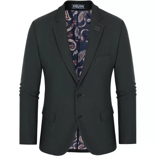 PJ PAUL JONES Mens Casual Knit Blazer Suit Jacket Slim Fit 2 Button Sport Coat
