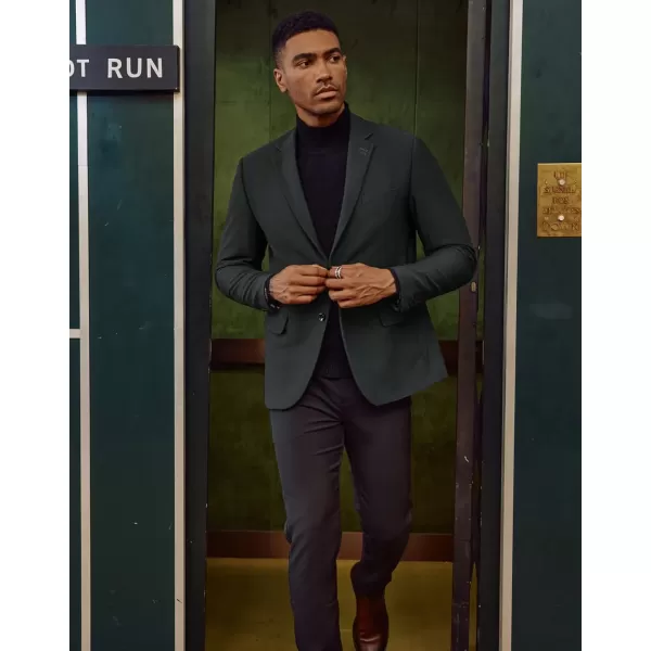 PJ PAUL JONES Mens Casual Knit Blazer Suit Jacket Slim Fit 2 Button Sport Coat