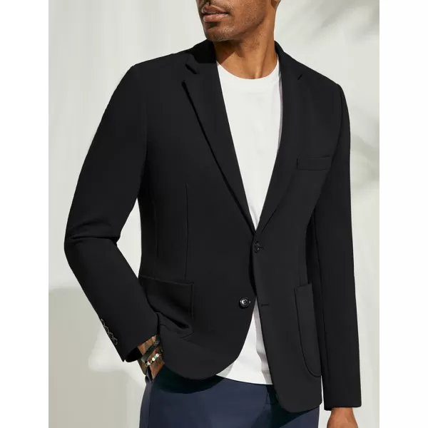 PJ PAUL JONES Mens Casual Knit Blazer Suit Jacket Slim Fit 2 Button Sport Coat