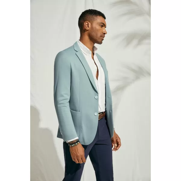 PJ PAUL JONES Men's Casual Knit Blazer Suit Jackets Two Button Lightweight Unlined Sport Coat