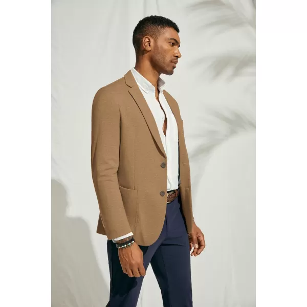 PJ PAUL JONES Men's Casual Knit Blazer Suit Jackets Two Button Lightweight Unlined Sport Coat