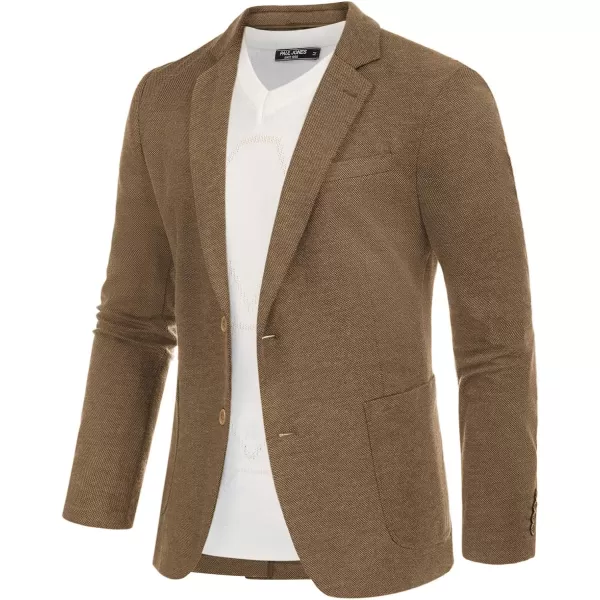 PJ PAUL JONES Men's Casual Knit Blazer Suit Jackets Two Button Lightweight Unlined Sport Coat