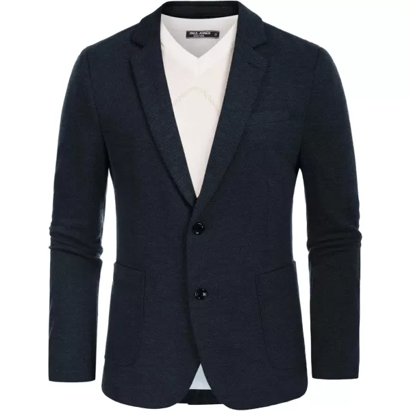 PJ PAUL JONES Men's Casual Knit Blazer Suit Jackets Two Button Lightweight Unlined Sport Coat