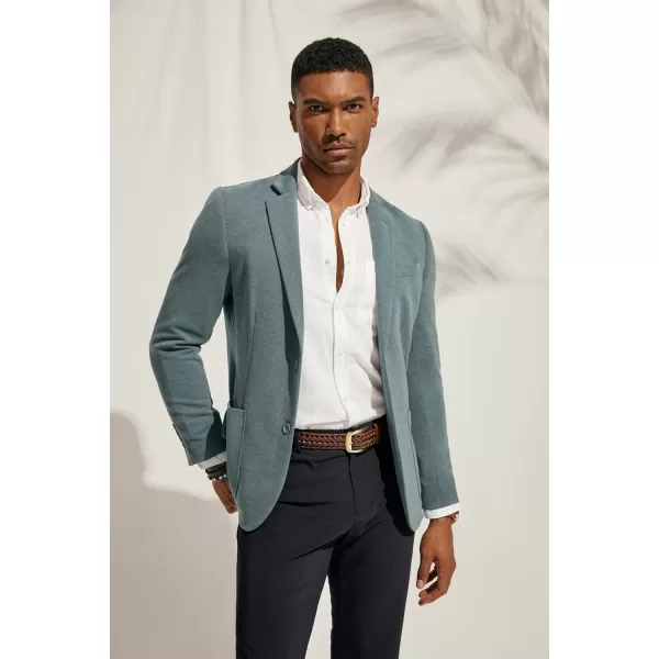 PJ PAUL JONES Men's Casual Knit Blazer Suit Jackets Two Button Lightweight Unlined Sport Coat