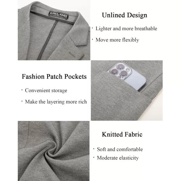 PJ PAUL JONES Men's Casual Knit Blazer Suit Jackets Two Button Lightweight Unlined Sport Coat