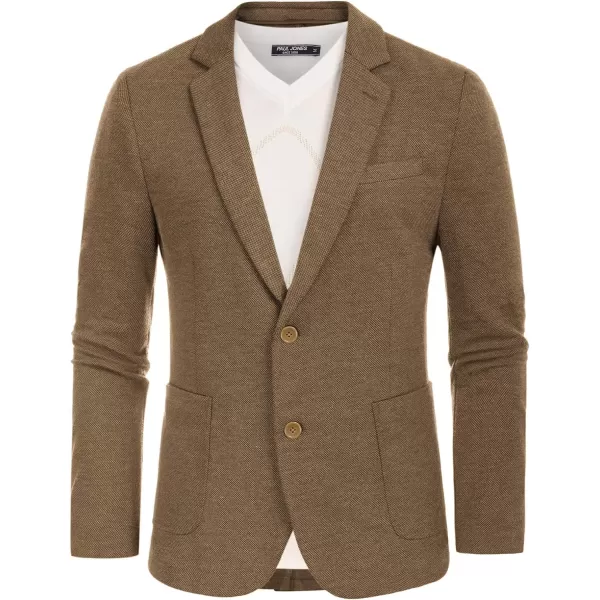 PJ PAUL JONES Men's Casual Knit Blazer Suit Jackets Two Button Lightweight Unlined Sport Coat
