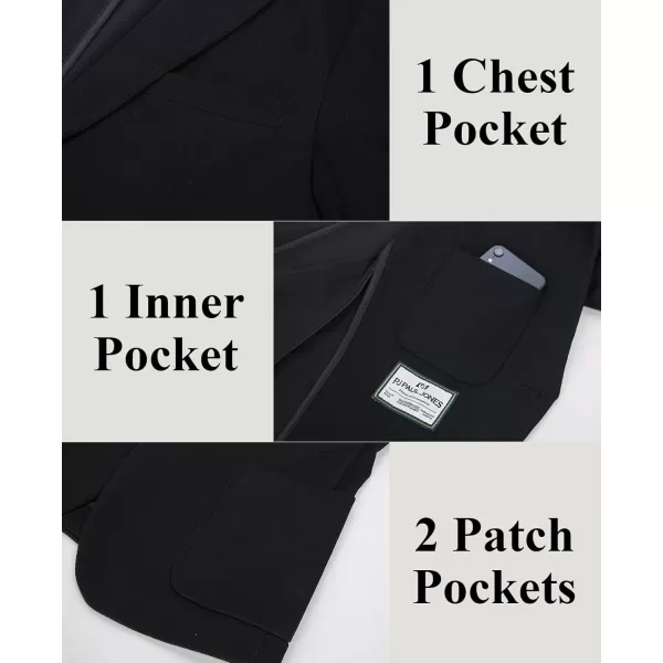 PJ PAUL JONES Men's Casual Knit Blazer Suit Jackets Two Button Lightweight Unlined Sport Coat
