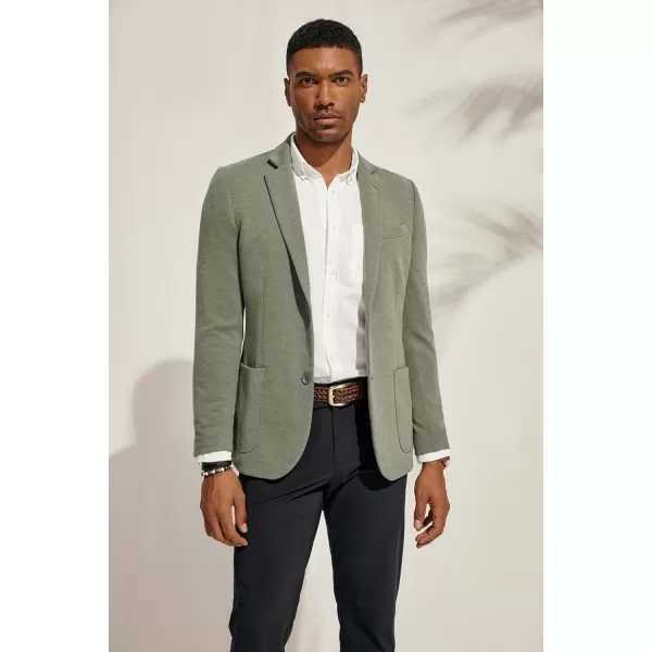 PJ PAUL JONES Men's Casual Knit Blazer Suit Jackets Two Button Lightweight Unlined Sport Coat