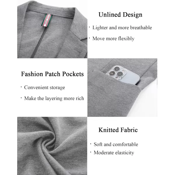 PJ PAUL JONES Men's Casual Knit Blazer Suit Jackets Two Button Lightweight Unlined Sport Coat
