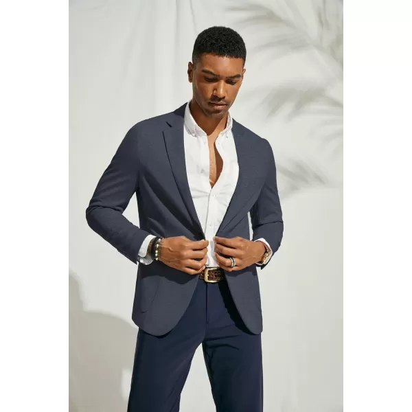 PJ PAUL JONES Men's Casual Knit Blazer Suit Jackets Two Button Lightweight Unlined Sport Coat