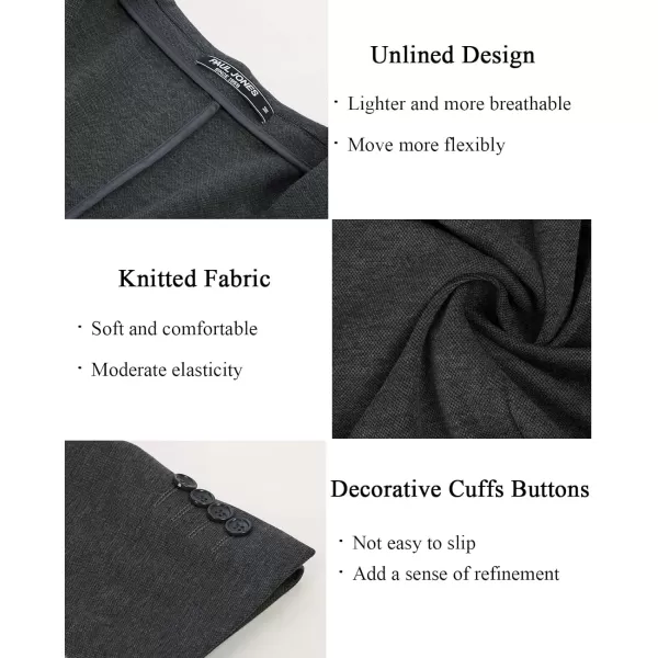 PJ PAUL JONES Men's Casual Knit Blazer Suit Jackets Two Button Lightweight Unlined Sport Coat