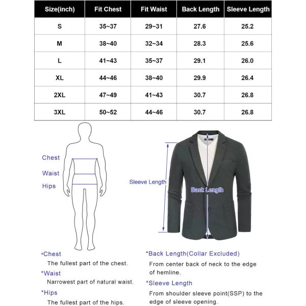 PJ PAUL JONES Men's Casual Knit Blazer Suit Jackets Two Button Lightweight Unlined Sport Coat