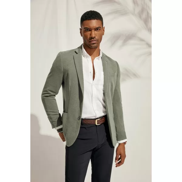 PJ PAUL JONES Men's Casual Knit Blazer Suit Jackets Two Button Lightweight Unlined Sport Coat