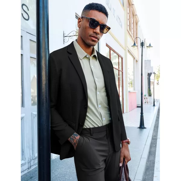 PJ PAUL JONES Mens Casual Knit Blazers Two Buttons Lightweight Business Machine Wash Sport Coat