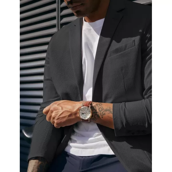 PJ PAUL JONES Mens Casual Knit Blazers Two Buttons Lightweight Business Machine Wash Sport Coat