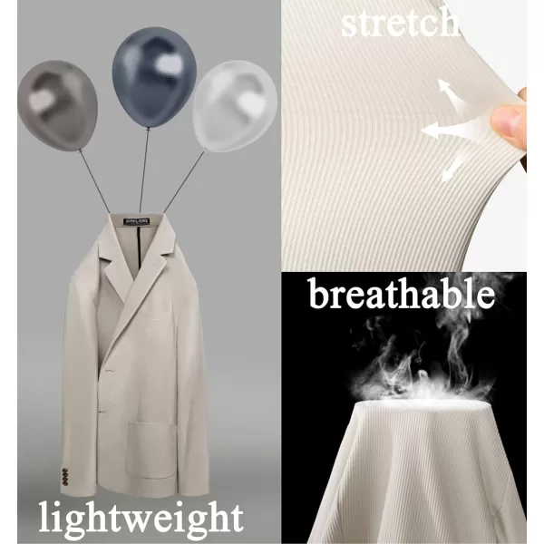 PJ PAUL JONES Mens Casual Knit Blazers Two Buttons Lightweight Business Machine Wash Sport Coat