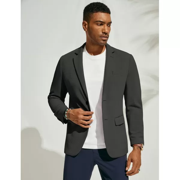 PJ PAUL JONES Mens Casual Knit Blazers Two Buttons Lightweight Business Machine Wash Sport Coat