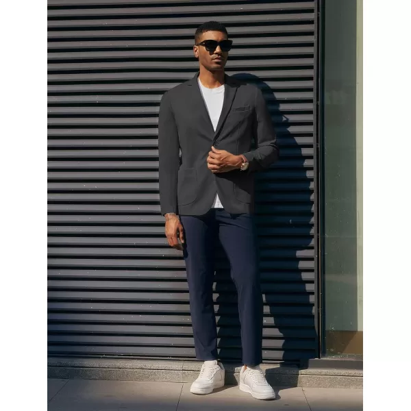 PJ PAUL JONES Mens Casual Knit Blazers Two Buttons Lightweight Business Machine Wash Sport Coat