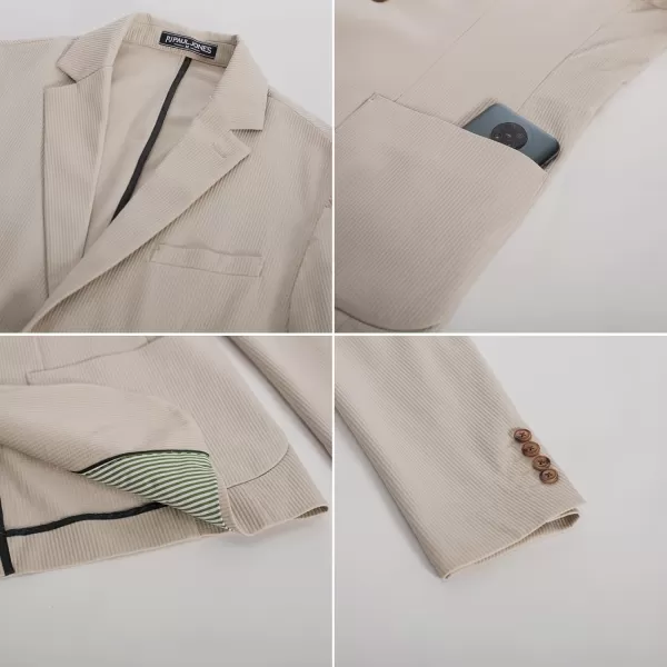 PJ PAUL JONES Mens Casual Knit Blazers Two Buttons Lightweight Business Machine Wash Sport Coat