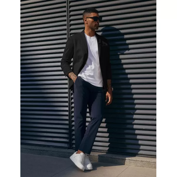 PJ PAUL JONES Mens Casual Knit Blazers Two Buttons Lightweight Business Machine Wash Sport Coat