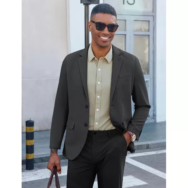 PJ PAUL JONES Mens Casual Knit Blazers Two Buttons Lightweight Business Machine Wash Sport Coat