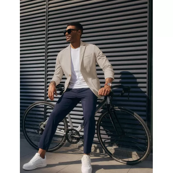 PJ PAUL JONES Mens Casual Knit Blazers Two Buttons Lightweight Business Machine Wash Sport Coat