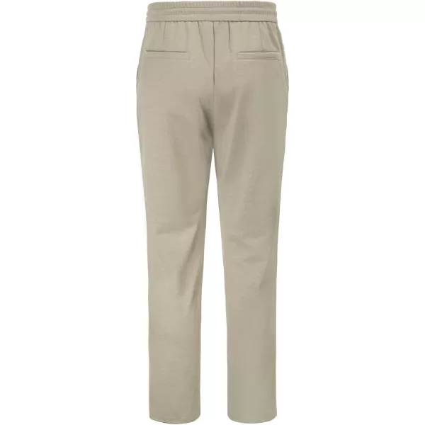 PJ PAUL JONES Men's Casual Pants Slim Fit Elastic Waist Drawstring Pants Pleated Front Tapered Trousers