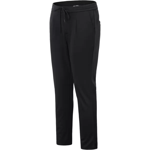 PJ PAUL JONES Men's Casual Pants Slim Fit Elastic Waist Drawstring Pants Pleated Front Tapered Trousers