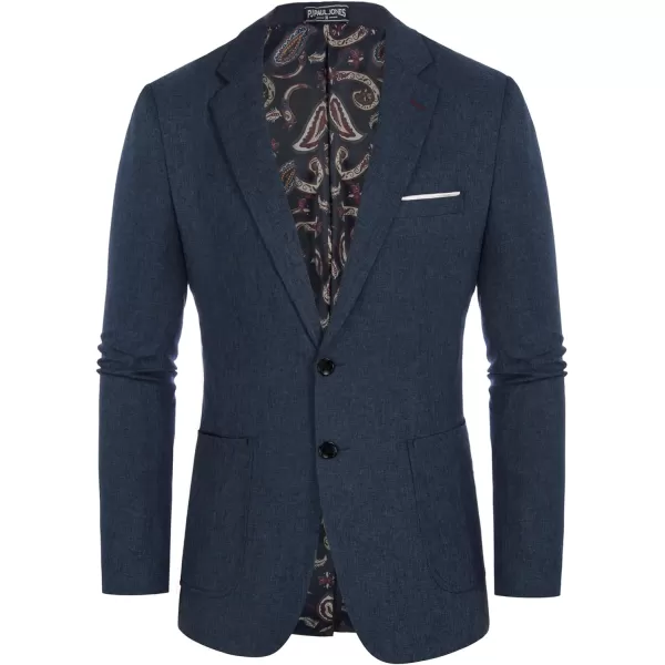 PJ PAUL JONES Mens Casual Sport Coat Blazer Two Buttons Lightweight Business Jackets