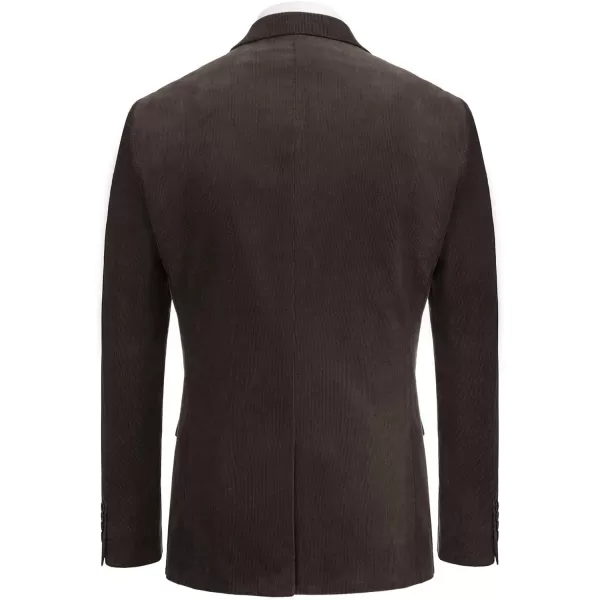 PJ PAUL JONES Mens Corduroy Blazer Jackets Slim Fit Two Button Casual Sports Coat