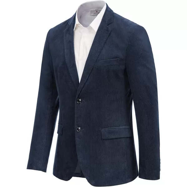 PJ PAUL JONES Mens Corduroy Blazer Jackets Slim Fit Two Button Casual Sports Coat