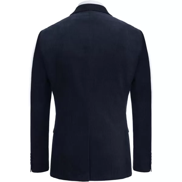 PJ PAUL JONES Mens Corduroy Blazer Jackets Slim Fit Two Button Casual Sports Coat