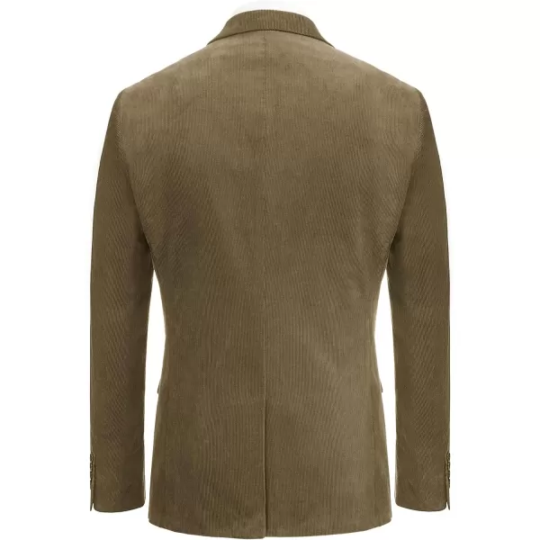 PJ PAUL JONES Mens Corduroy Blazer Jackets Slim Fit Two Button Casual Sports Coat