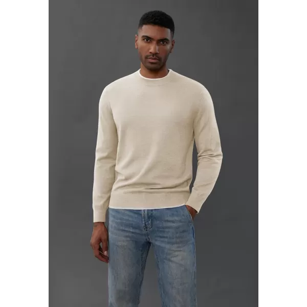PJ PAUL JONES Mens Crewneck Dress Sweater Slim Fit Lightweight Wool Blend Knitted Sweaters