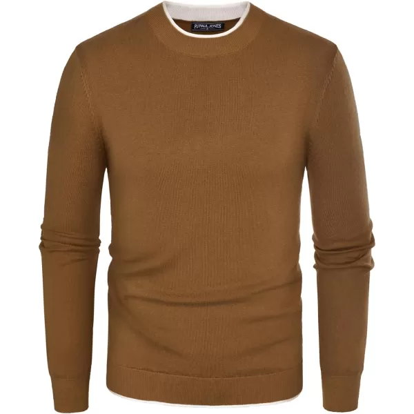 PJ PAUL JONES Mens Crewneck Dress Sweater Slim Fit Lightweight Wool Blend Knitted Sweaters
