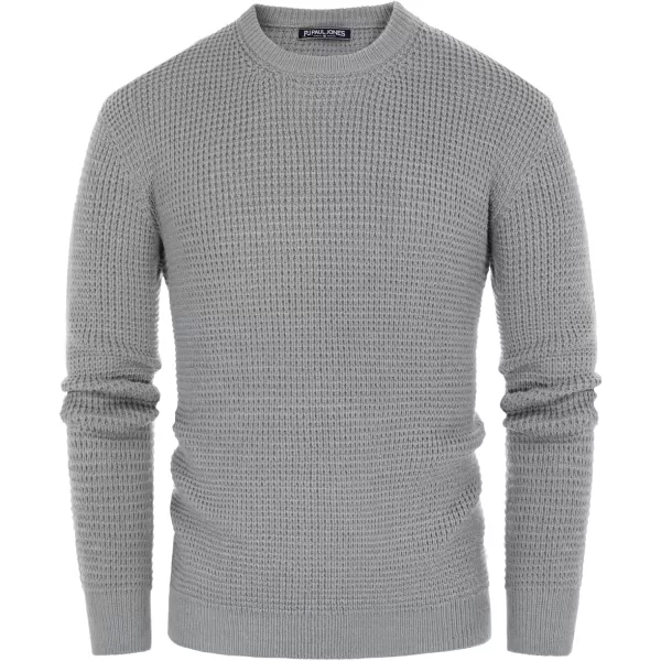 PJ PAUL JONES Mens Crewneck Pullover Sweater Waffle Textured Long Sleeve Knitted Sweaters