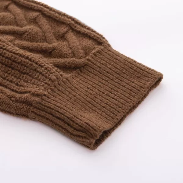 PJ PAUL JONES Mens Crewneck Sweater Casual Cable Knit Pullover Sweater Drop Shoulder Solid Knitted Sweaters