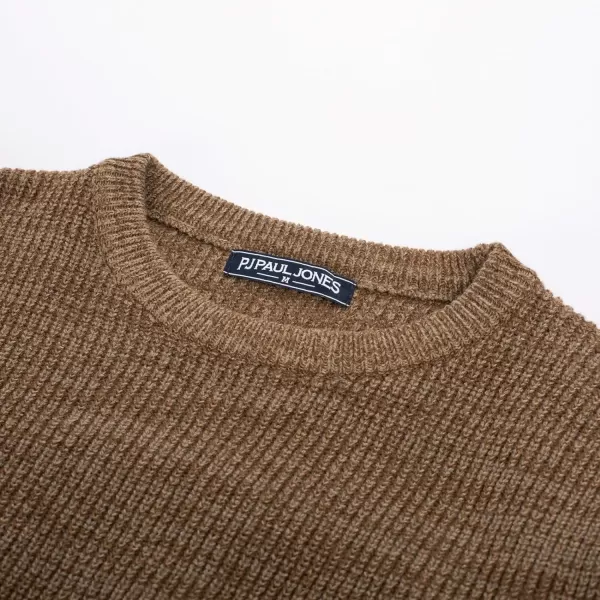 PJ PAUL JONES Men's Crewneck Sweater Long Sleeve Vintage Knitted Pullover Sweaters