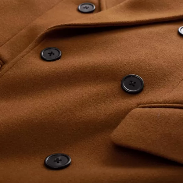 PJ PAUL JONES Men's Double Breasted Overcoat Classic Long Trench Coat
