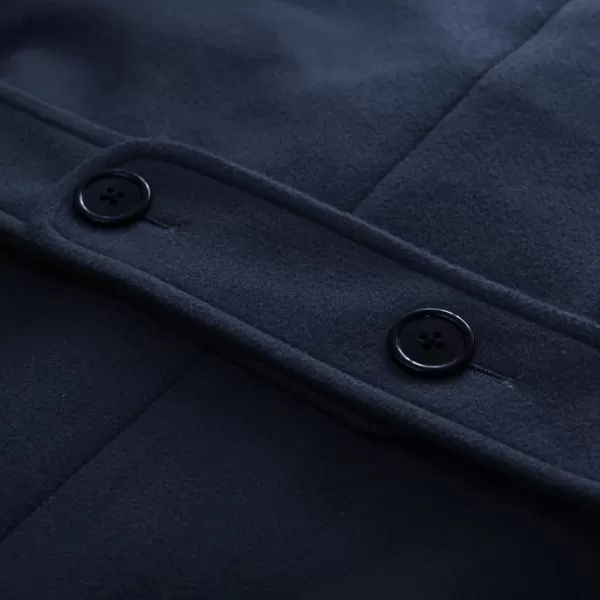 PJ PAUL JONES Men's Double Breasted Overcoat Classic Long Trench Coat