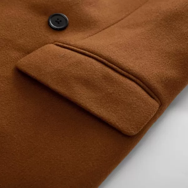 PJ PAUL JONES Men's Double Breasted Overcoat Classic Long Trench Coat