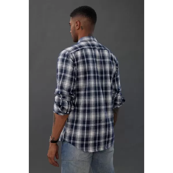 PJ PAUL JONES Mens Flannel Plaid Shirt Casual Long Sleeve Button Down Shirts with Pockets