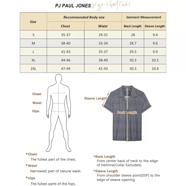 PJ PAUL JONES Mens Floral Beach Shirts Short Sleeve Casual Button Down Shirts