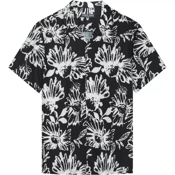 PJ PAUL JONES Mens Hawaiian Shirts Short Sleeve Casual Button Down Tropical Beach Shirt