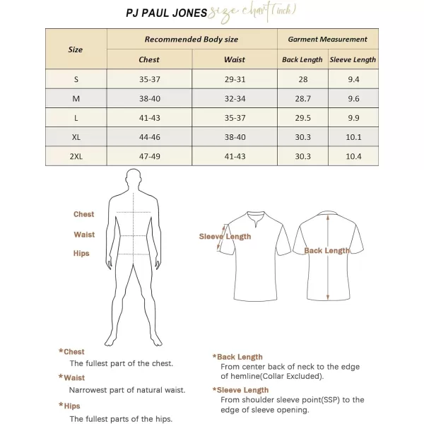 PJ PAUL JONES Mens Hawaiian Shirts Short Sleeve Casual Button Down Tropical Beach Shirt