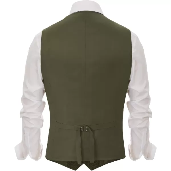 PJ PAUL JONES Men's Herringbone Tweed Suit Vest Casual Wool Blend Waistcoat