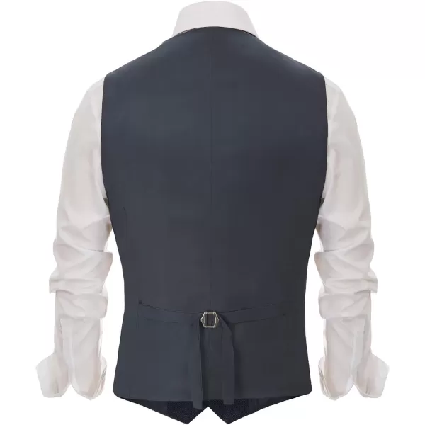 PJ PAUL JONES Men's Herringbone Tweed Suit Vest Casual Wool Blend Waistcoat
