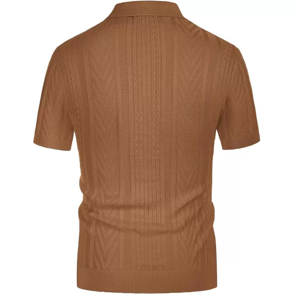 PJ PAUL JONES Mens Knitted Polo Shirt Short Sleeve Knit Texture Shirt Men Knitting Golf T Shirts